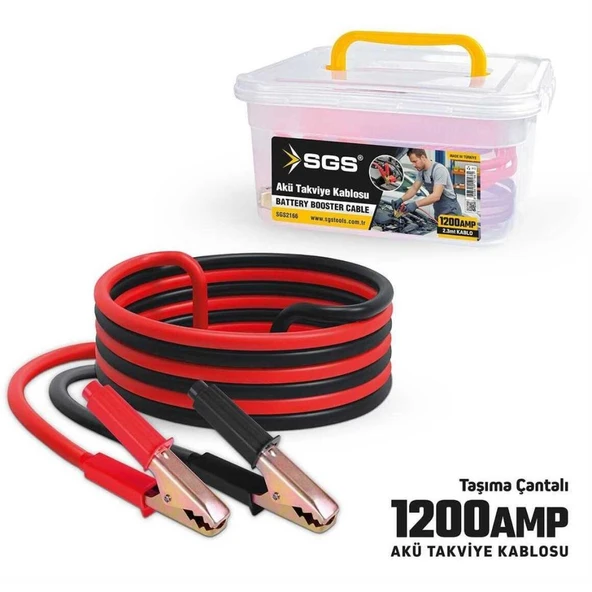 Sgs Akü Takviye Kablosu 1200 Amp 2.3mt ürün görseli 1