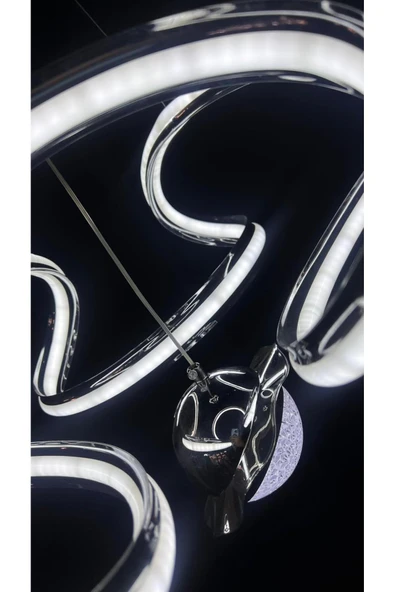 Bohem Aydınlatma Şapkalı Helezyon Avize 3 renk Led Gün ışığı/Beyaz/Sarı - Resim 6