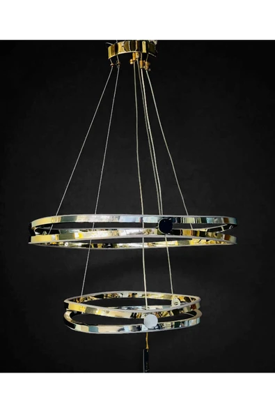 Bohem Aydınlatma LQ147 Modern/Lüks Avize 3 Renk Led Beyaz/Sarı/Gün ışığı - Resim 6