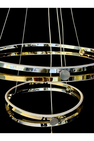 Bohem Aydınlatma LQ147 Modern/Lüks Avize 3 Renk Led Beyaz/Sarı/Gün ışığı - Resim 5