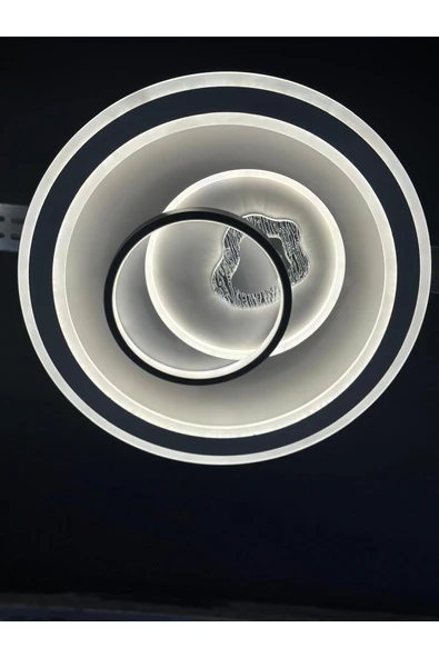 Bohem Aydınlatma Beyaz Plafonyer Tavana Sıfır avize 3 Renkli Gece Modlu Kumandalı avizeler ürün görseli 1