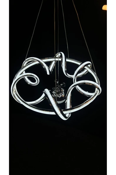 Bohem Aydınlatma kuzey avize 3 renk ledli Beyaz Sarı Gün ışığı salon avizeleri - Resim 6