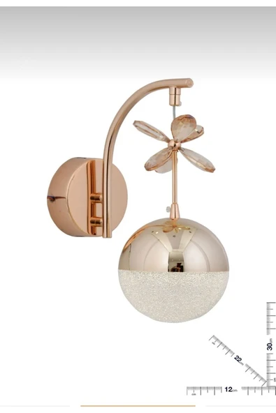 Bohem Aydınlatma Kelebek 3 Renk Ledli GOLD Led Aplik ürün görseli 1