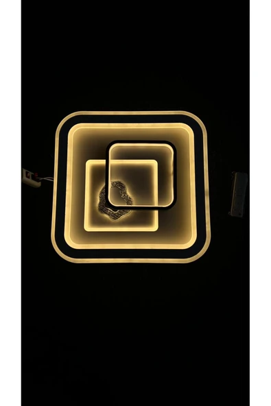 Bohem Aydınlatma Beyaz Plafonyer Tavana Sıfır avize 3 Renkli Gece Modlu Kumandalı avizeler - Resim 4