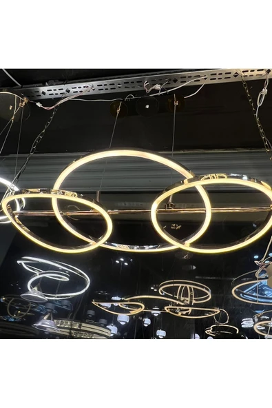 Bohem Aydınlatma LQ148 Modern/Lüks Avize 3 Renk Led Beyaz/Sarı/Gün ışığı - Resim 3