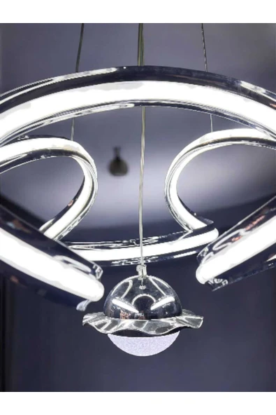 Bohem Aydınlatma Şapkalı Helezyon Avize 3 renk Led Gün ışığı/Beyaz/Sarı - Resim 5