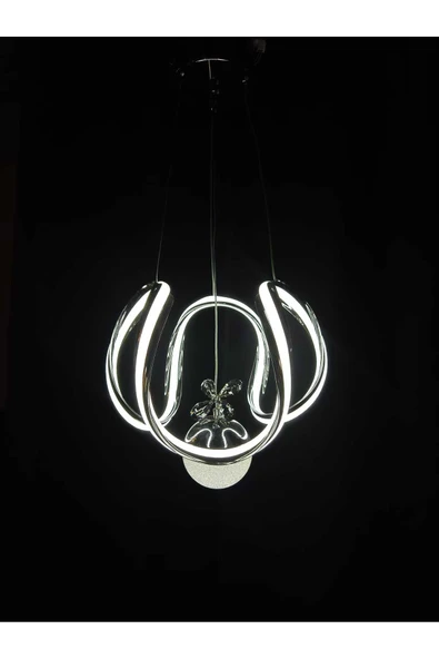 Bohem Aydınlatma Bohem Avize Ahtapot Model Tek Top Çift taraf 3 Renk LED Modern Avize - Resim 2