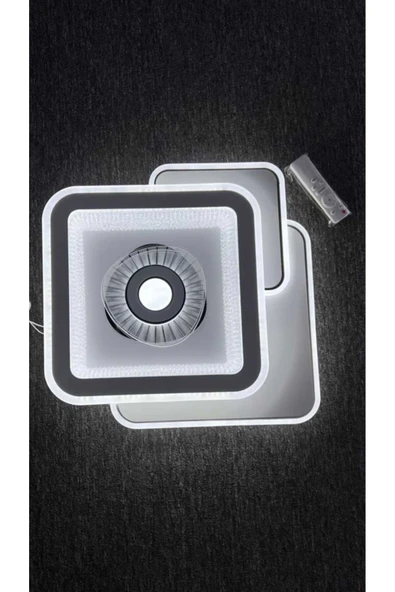 Bohem Aydınlatma Beyaz Plafonyer Tavana Sıfır avize 3 Renkli Gece Modlu Kumandalı avizeler - Resim 4