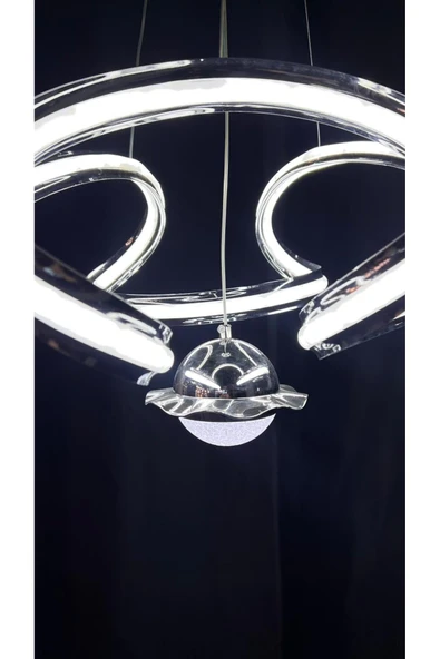 Bohem Aydınlatma Şapkalı Helezyon Avize 3 renk Led Gün ışığı/Beyaz/Sarı - Resim 7