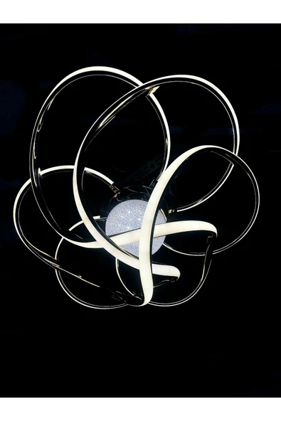 Bohem Aydınlatma Bohem Avize 3 renk LED Sarmaşık Tek Top Avize Beyaz/Sarı/Gün ışığı - Resim 5