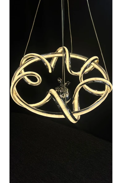 Bohem Aydınlatma kuzey avize 3 renk ledli Beyaz Sarı Gün ışığı salon avizeleri - Resim 4