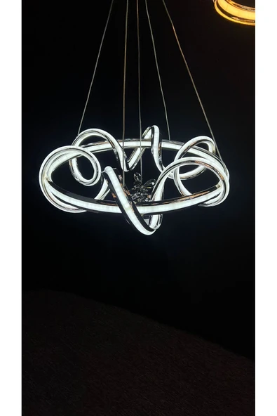 Bohem Aydınlatma kuzey avize 3 renk ledli Beyaz Sarı Gün ışığı salon avizeleri - Resim 7