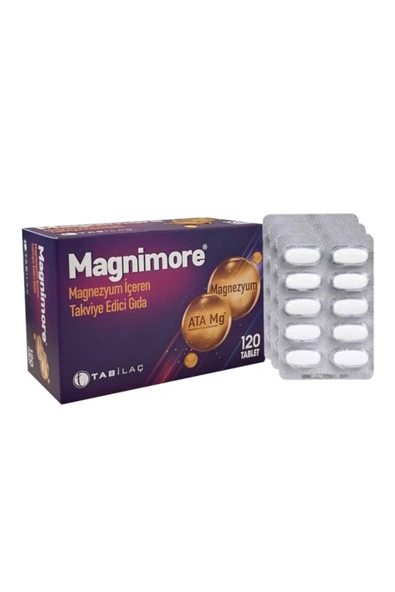Magnimore Magnezyum İçeren Takviye Edici Gıda 120 Tablet ürün görseli 1