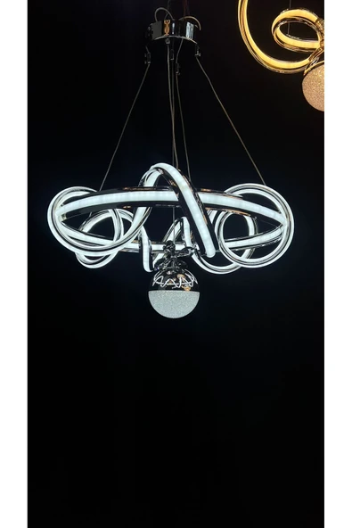 Bohem Aydınlatma kuzey avize 3 renk ledli Beyaz Sarı Gün ışığı salon avizeleri - Resim 5