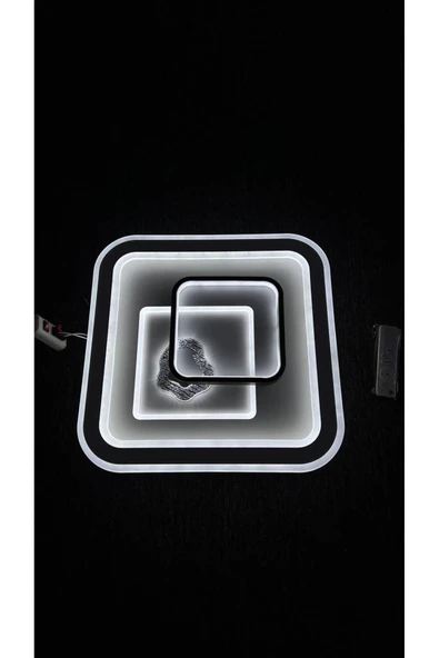 Bohem Aydınlatma Beyaz Plafonyer Tavana Sıfır avize 3 Renkli Gece Modlu Kumandalı avizeler - Resim 5