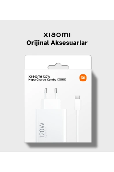 Xiaomi 120W HyperCharge Combo (Type-A) EU MDY-14-EE Hızlı Şarj Aleti (Adaptör + Kablo) - Resim 2