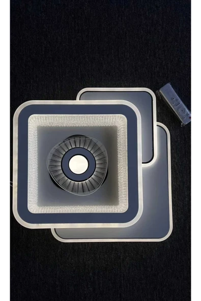 Bohem Aydınlatma Beyaz Plafonyer Tavana Sıfır avize 3 Renkli Gece Modlu Kumandalı avizeler - Resim 5