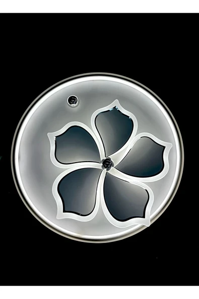 Bohem Aydınlatma Beyaz Plafonyer Tavana Sıfır avize 3 Renkli Gece Modlu Kumandalı Modern Salon Mutfak Yatak Odası - Resim 2