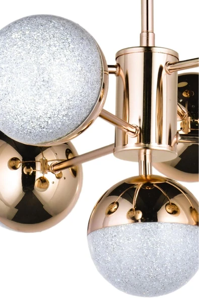 Bohem Aydınlatma 7 toplu solona 3 renk ledli gold salon avizesi trend modeller ledli avizeler - Resim 4