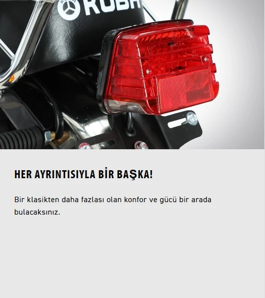 Kuba Cg50 Rx Çelik Jant Motosiklet Siyah - Resim 4