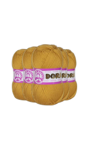 Ören Dora Patiklik Çoraplık El Örgü İpi (500gr) - 115 Gold ürün görseli 1