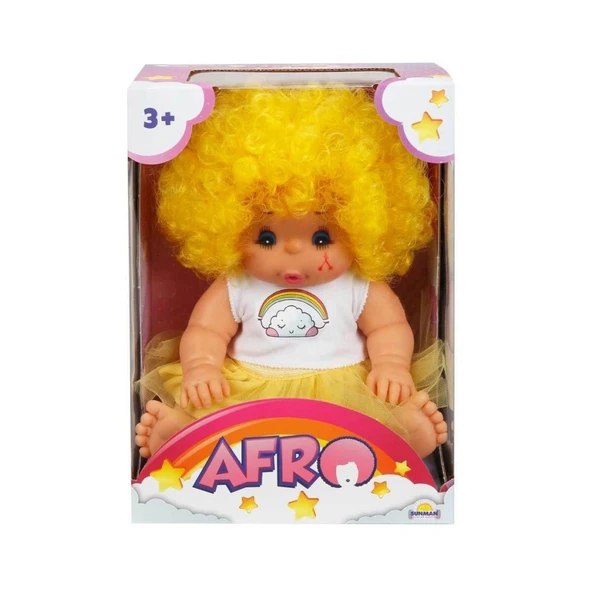 20040 Afro Kıvırcık Saçlı Bebek 23 cm -NessiWorld ürün görseli 1