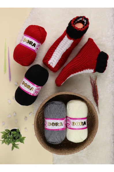 Ören Dora Patiklik Çoraplık El Örgü İpi (500gr) - 115 Gold - Resim 3