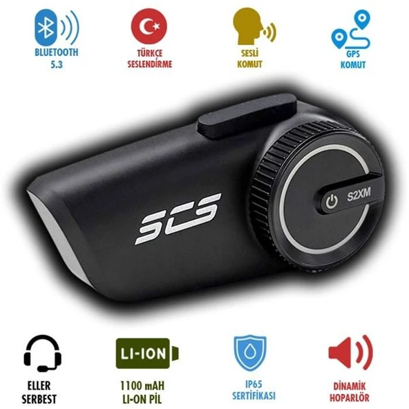 SCS S2XM BLUETOOTH VE INTERCOM ürün görseli 1