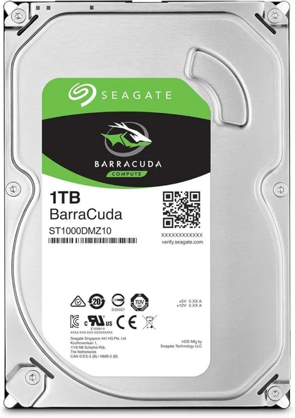 Seagate BarraCuda ST1000DM010 SATA 3.0 7200 RPM 3.5" 1 TB Harddisk ürün görseli 1