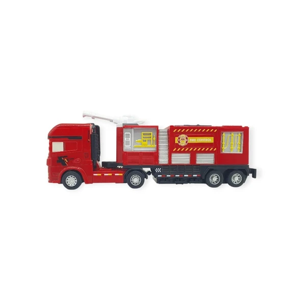 Metal İtfaiye Arabası - Arazöz 26cm - 706-45 - Resim 2