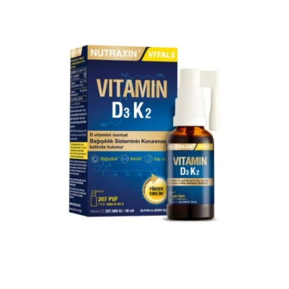 NUTRAXIN D3K2 VITAMIN 30 ML ürün görseli 1