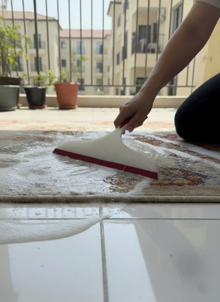 2'Li Takım - Pembe, Çekçek Tezgah Üstü ve Cam Çekpası - Resim 4