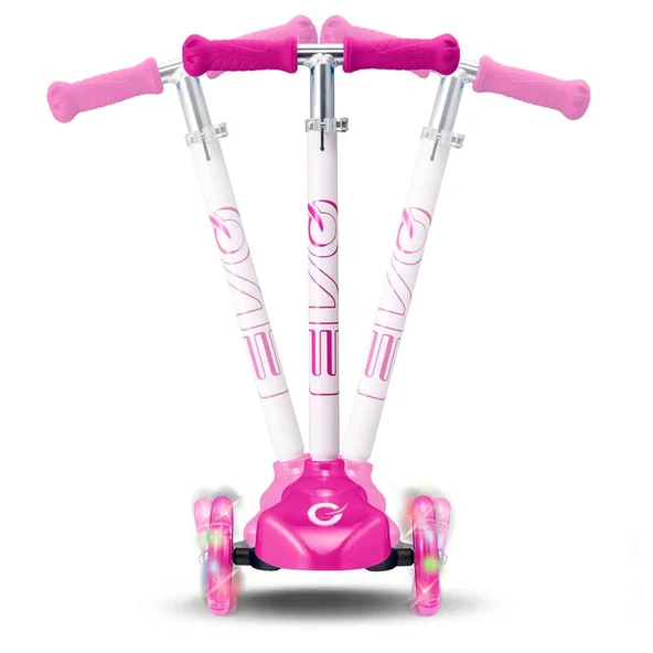 Işıklı Move N Groove Pembe Üç Tekerlekli Scooter - Resim 3