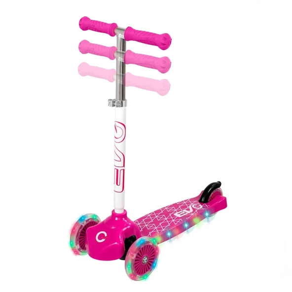 Işıklı Move N Groove Pembe Üç Tekerlekli Scooter - Resim 4