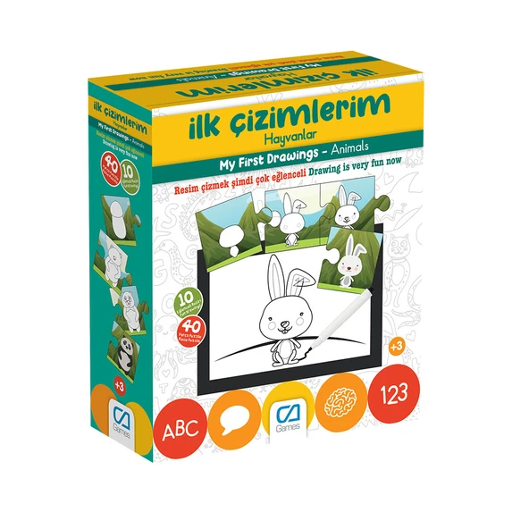 Games İlk Çizimlerim Hayvanlar 40 Parça 5205 ürün görseli 1