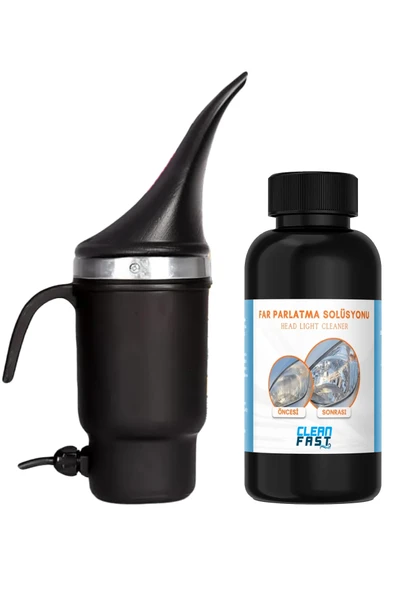 Yeni Nesil Premium 800 GR Far Temizlik Solüsyonu Buharlı Araba Far Temizleme Ve Parlatma Seti 9 Parça Ürün - Resim 2