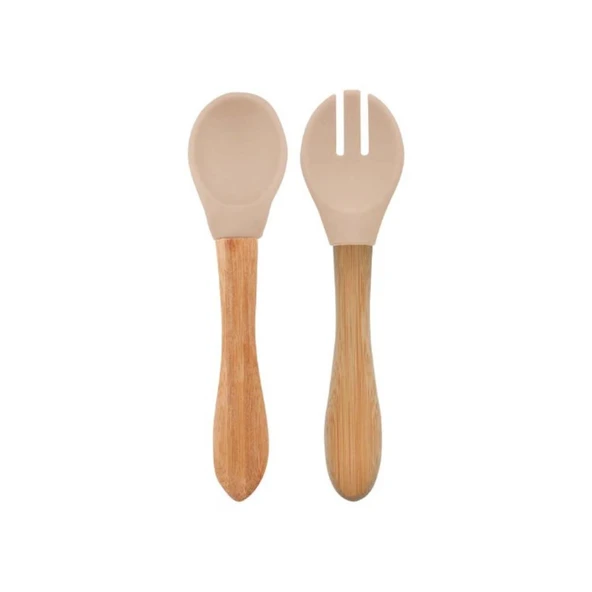 Mama Kaşığı ve Çatal Seti Bubble Beige ürün görseli 1