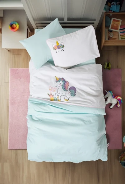 Cotton Box Punch Nakışlı Bebek Nevresim Takımı Dolly ürün görseli 1