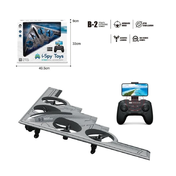 GL-777-275 Uzaktan Kumandalı Full Fonksiyon 2.4G Şarjlı Kameralı Quadcopter İha NessiWorld ürün görseli 1