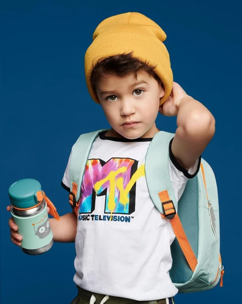 Skip Hop Pipetli Paslanmaz Çelik Suluk 350 ml Robot - Resim 4