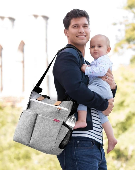 Duo Orjinal Çanta Gri Melanj - Resim 5