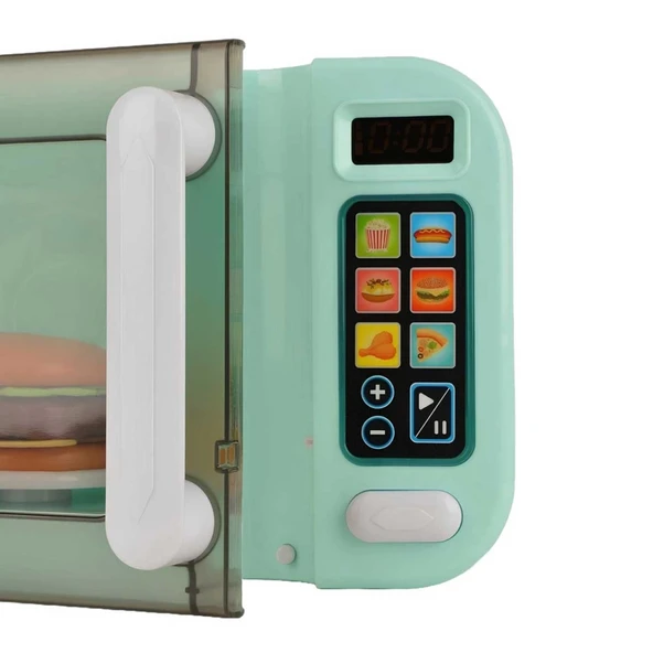 Dokunmatik Ekranlı Işıklı ve Sesli Oyuncak Mikrodalga Fırın - Resim 3