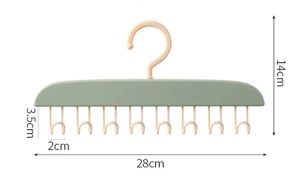 8 Kancalı Çok Amaçlı Yapışkanlı Askı - Resim 2