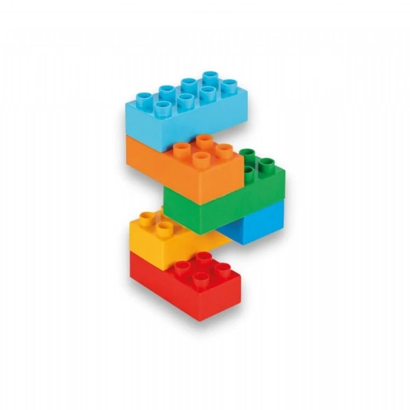 03 555 MAKRO 6 RENKLİ TUĞLA BLOKLAR - Resim 2