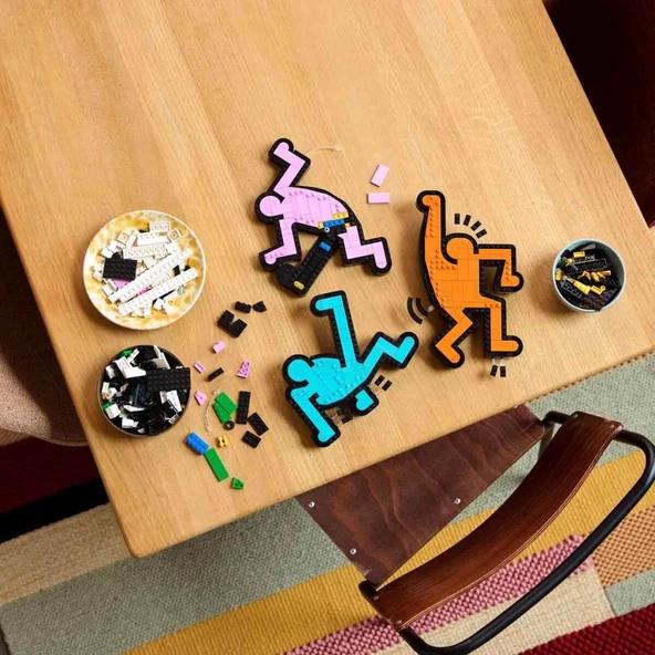 Art Keith Haring – Dans Eden Figürler 31216 - Resim 2