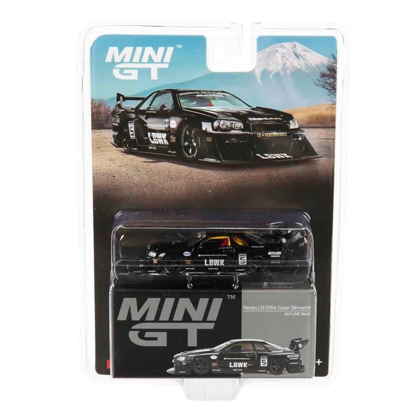 PTTAVM: Mini GT Nissan LB ER34 Super Silhouette Skyline Black BL