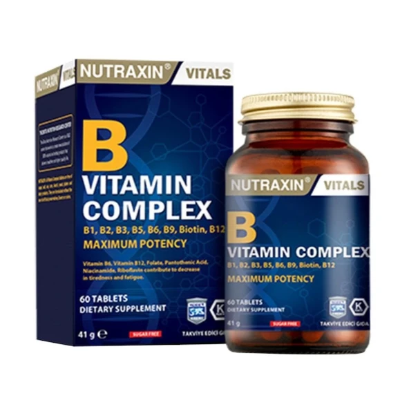 NUTRAXIN VITAMIN B COMPLEX 60 TABLET ürün görseli 1