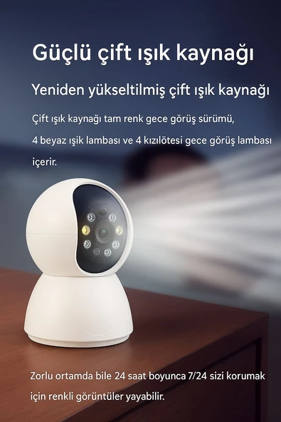 Hareket Algılamalı Sesli İletişimli Gece Görüşlü Bebek Kamerası - Resim 3