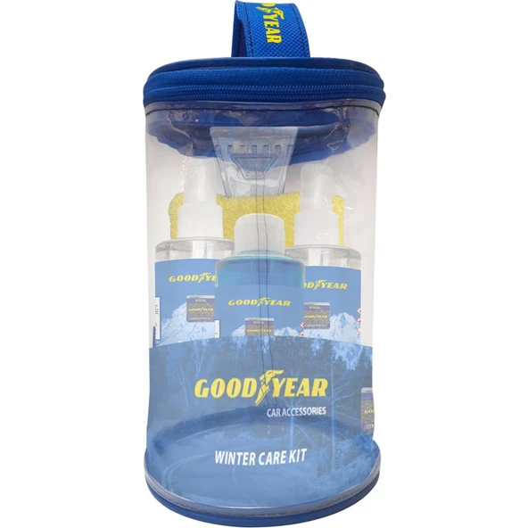 Goodyear Kışlık Bakım Seti 4'lü Araç Bakımı İçin Pratik Çözüm, Mavi Renkli Kolay Taşınabilir Set ürün görseli 1