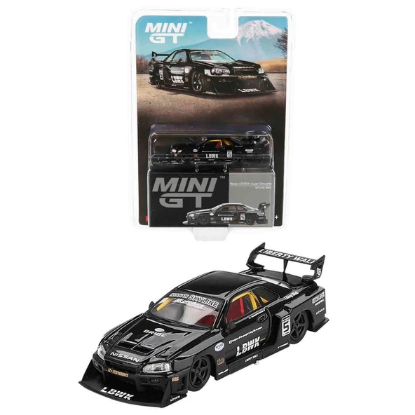 PTTAVM: Mini GT Nissan LB ER34 Super Silhouette Skyline Black BL